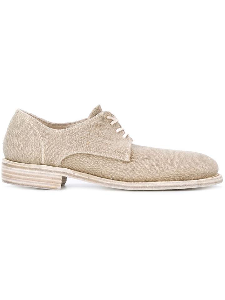Guidi Classic Lace-up Shoes, Men's, Size: 42, Nude/neutrals, Leather/linen/flax