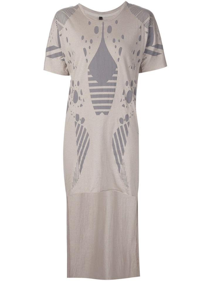 Barbara I Gongini High Low Hem T-shirt - Grey