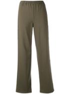 Vis A Vis Straight-leg Trousers, Women's, Size: Ii, Green, Cotton/rayon