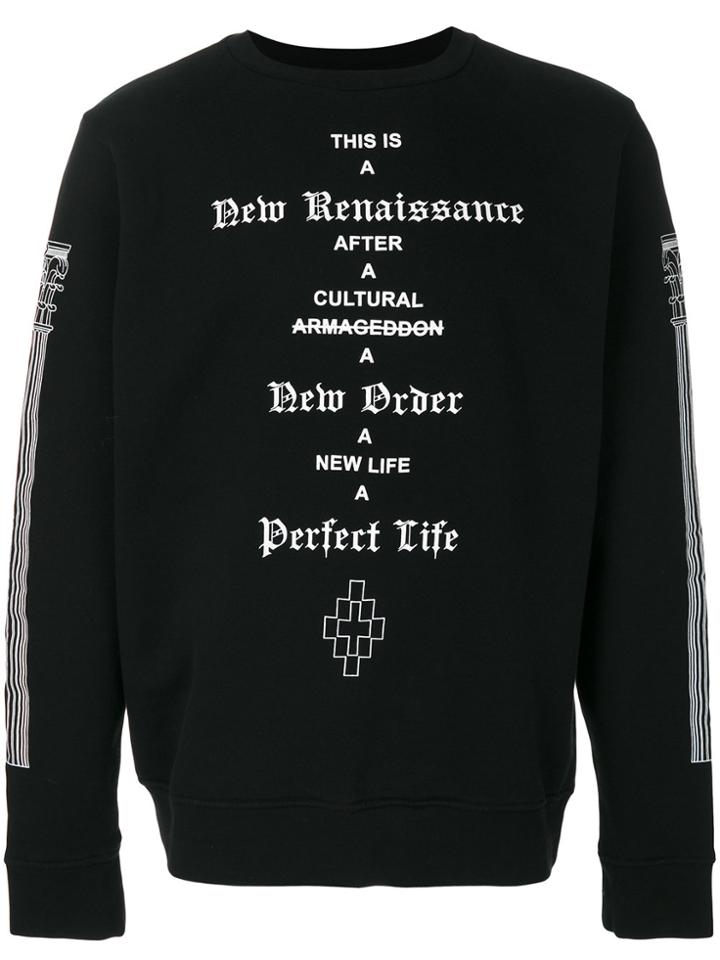 Marcelo Burlon County Of Milan Piuke Crewneck Sweatshirt - Black