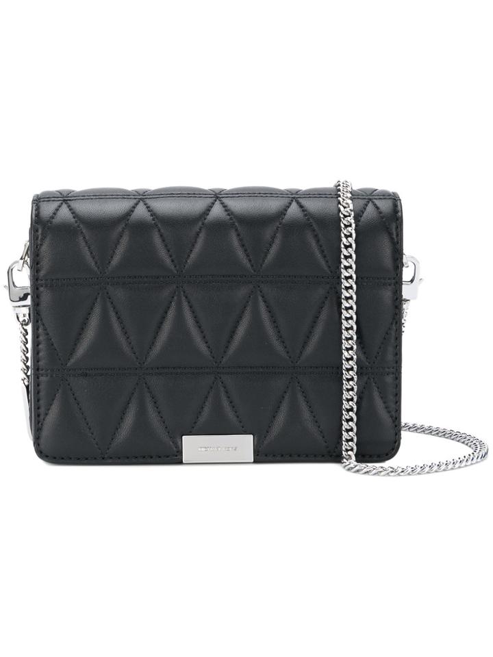 Michael Michael Kors Triangle Quilted Handbag - Black