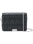 Michael Michael Kors Triangle Quilted Handbag - Black