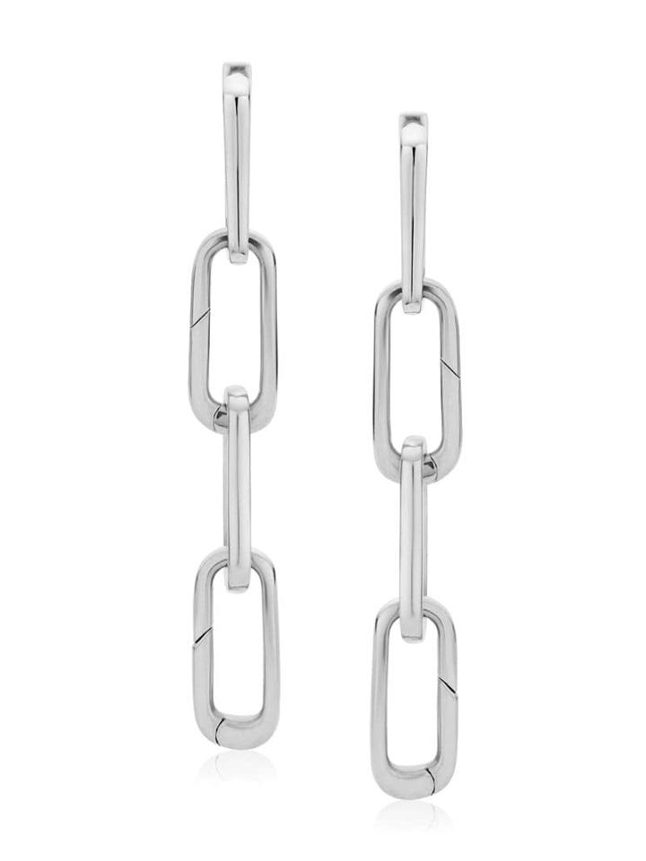 Monica Vinader Alta Capture Charm Cocktail Earrings - Silver