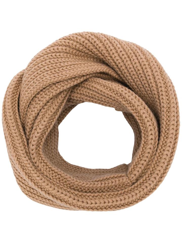 Ma'ry'ya Chunky Knit Scarf - Nude & Neutrals