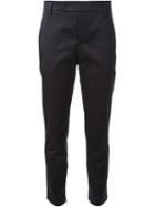 Jil Sander Straight Trousers, Women's, Size: 36, Black, Cotton/spandex/elastane