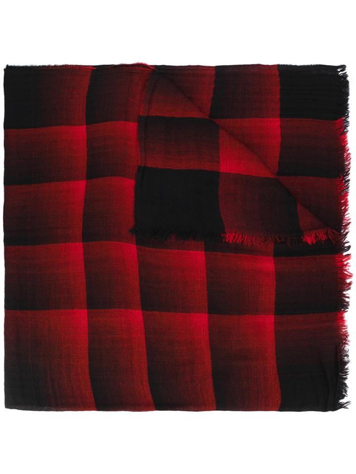 Faliero Sarti Checked Scarf - Black