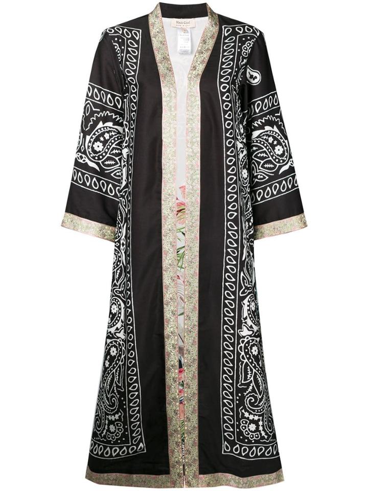 Black Coral Casual Kimono