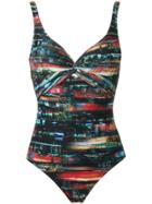Lygia & Nanny Twist Detail Swimsuit - Multicolour