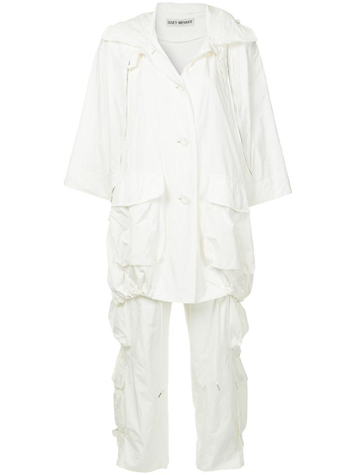 Issey Miyake Vintage Zip Detail Two-piece Set - White