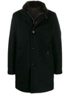 Moorer Textured Layered Style Jacket - Blue