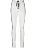 Unravel Project Lace-up Skinny Trousers - Grey