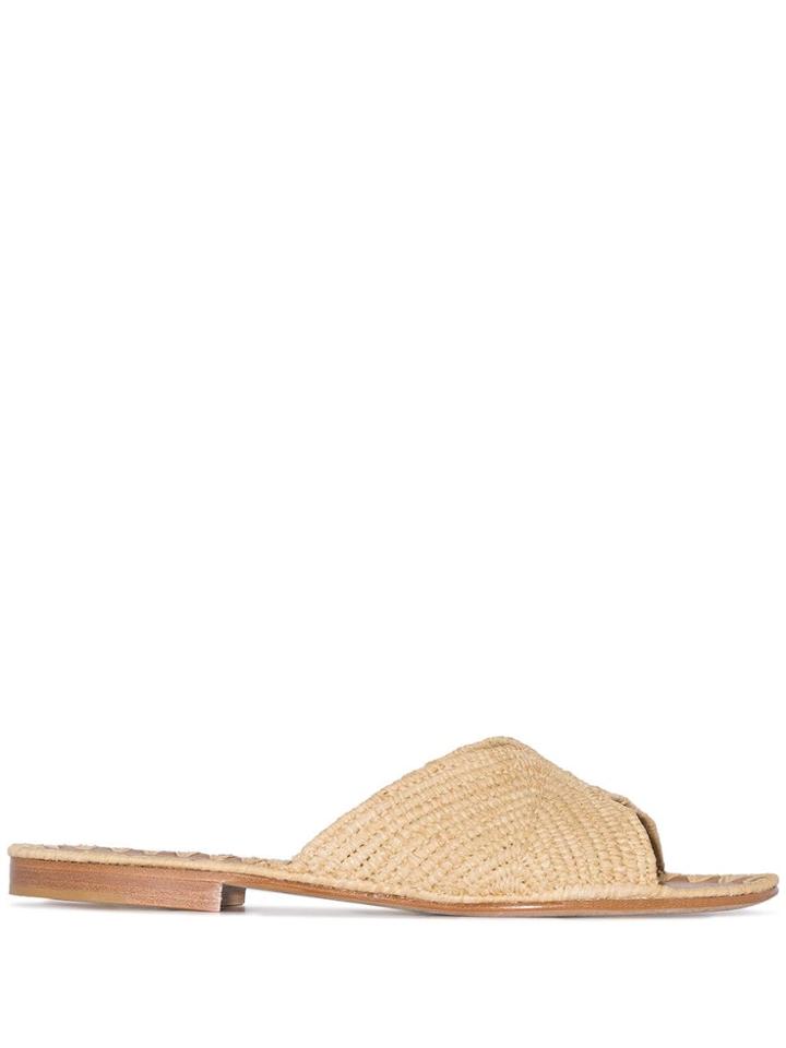 Carrie Forbes Salon Raffia Sandals - Neutrals