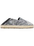 Alexander Mcqueen Skull Print Espadrilles - Grey