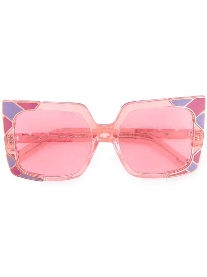 Pared Eyewear - Sun & Shade Sunglasses - Women - Plastic - One Size, Pink/purple, Plastic