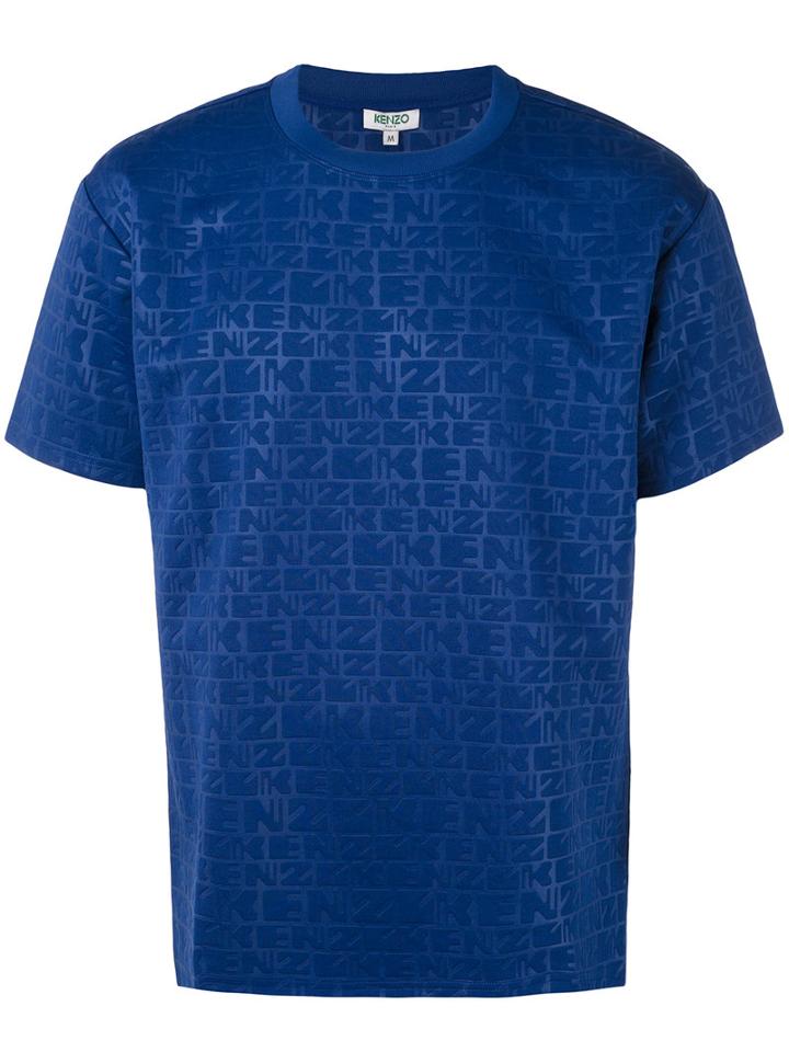 Kenzo - Branded T-shirt - Men - Polyamide/polyester - Xl, Blue, Polyamide/polyester