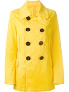 Dsquared2 Double Breasted Coat, Women's, Size: 42, Yellow/orange, Cotton/spandex/elastane
