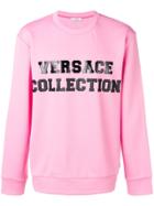 Versace Collection Logo Sweatshirt - Pink