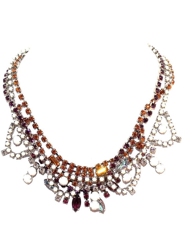 Tom Binns Faux Melee Necklace, Women's, Metallic, Metal Other