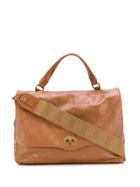 Zanellato Worn-out Effect Tote Bag - Brown