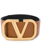 Valentino Valentino Garavani V Logo Belt - Brown