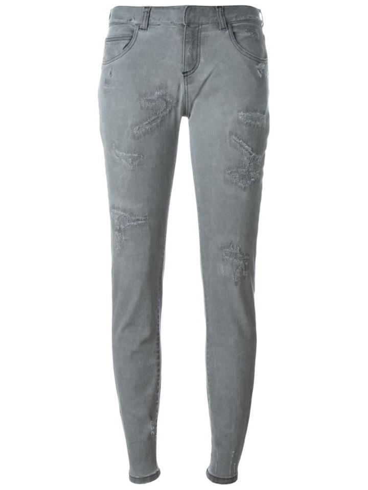 Faith Connexion Distressed Skinny Jeans, Women's, Size: 27, Grey, Cotton/spandex/elastane