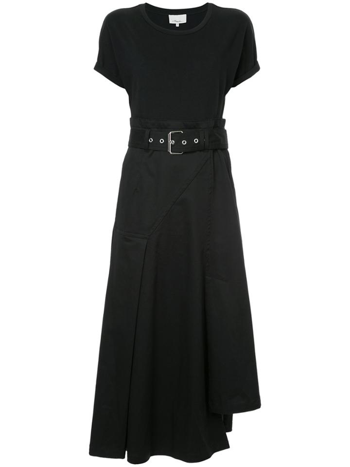 3.1 Phillip Lim Flared Midi Dress - Black