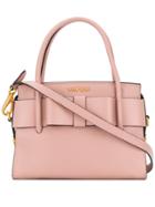 Miu Miu Bow Detail Mini Tote Bag - Pink & Purple