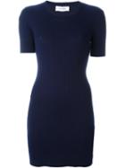 Courrèges 'ml04' Dress, Women's, Size: 4, Blue, Cotton/cashmere