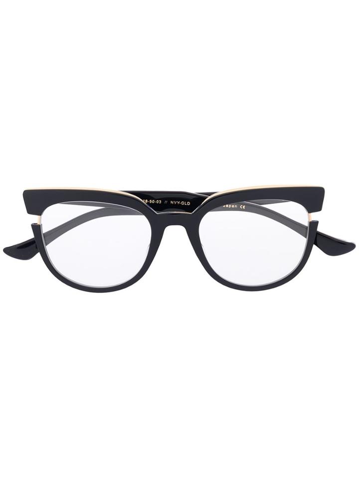 Dita Eyewear Oversized Frame Glasses - Black