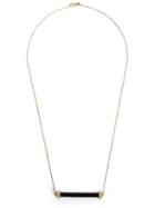 Kristin Hanson Onyx And Diamond Bar Necklace