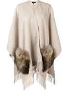 Max Mara Kuens Poncho - Nude & Neutrals