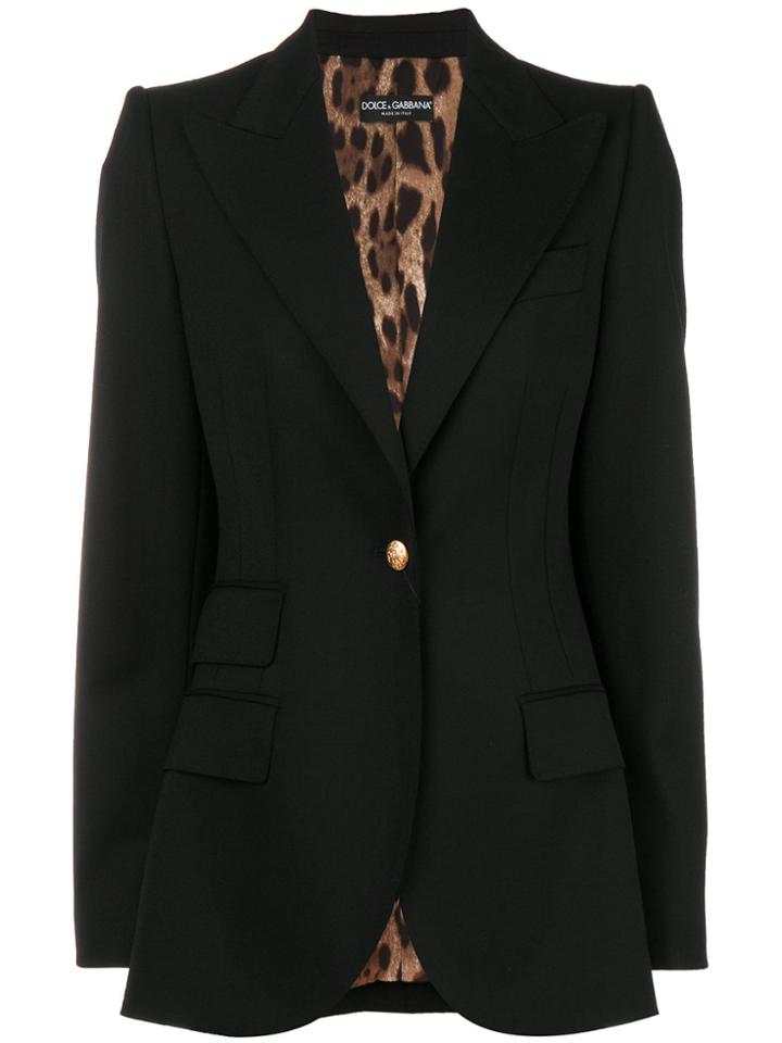 Dolce & Gabbana Classic Fitted Blazer - Black