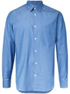 Factotum Plain Shirt, Men's, Size: 44, Blue, Cotton
