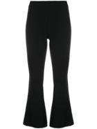 Dusan Flared Cropped Trousers - Black