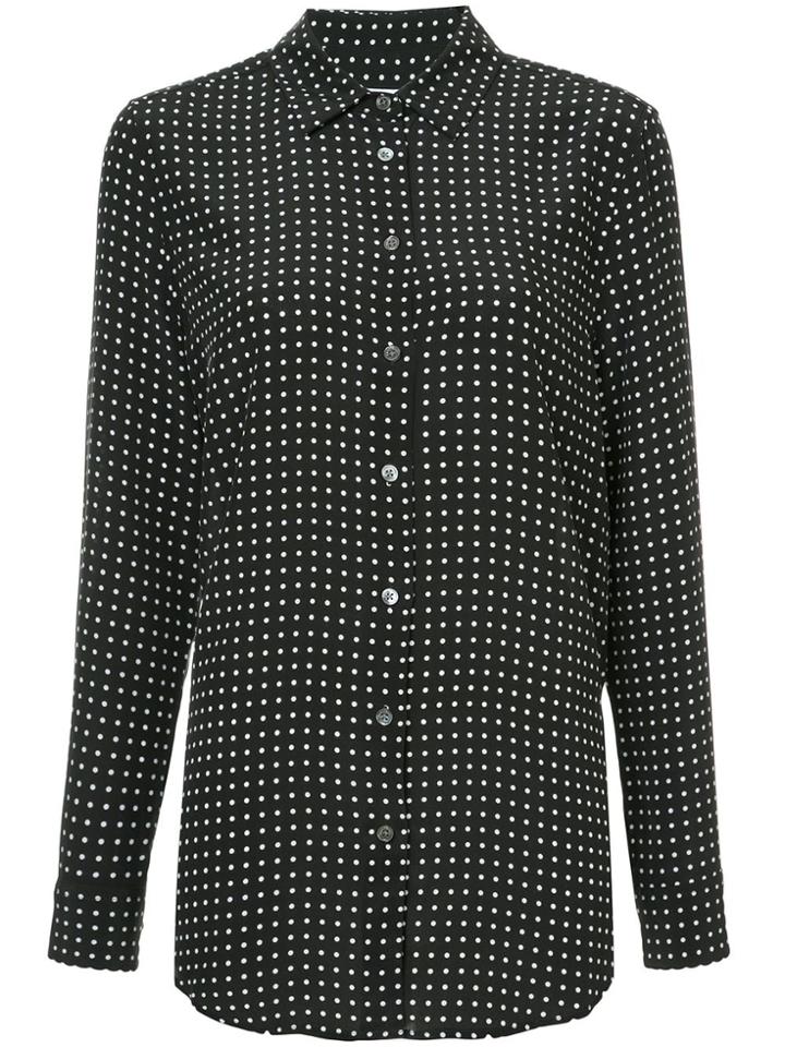 Equipment Essential Polka Dot Shirt - Black