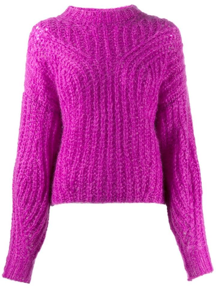 Isabel Marant Chunky Knit Sweater - Purple