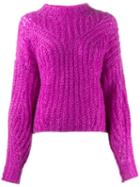 Isabel Marant Chunky Knit Sweater - Purple