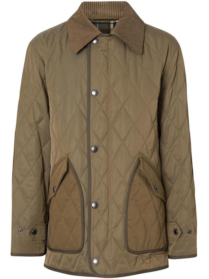 Burberry Quilted Barn Jacket - Green