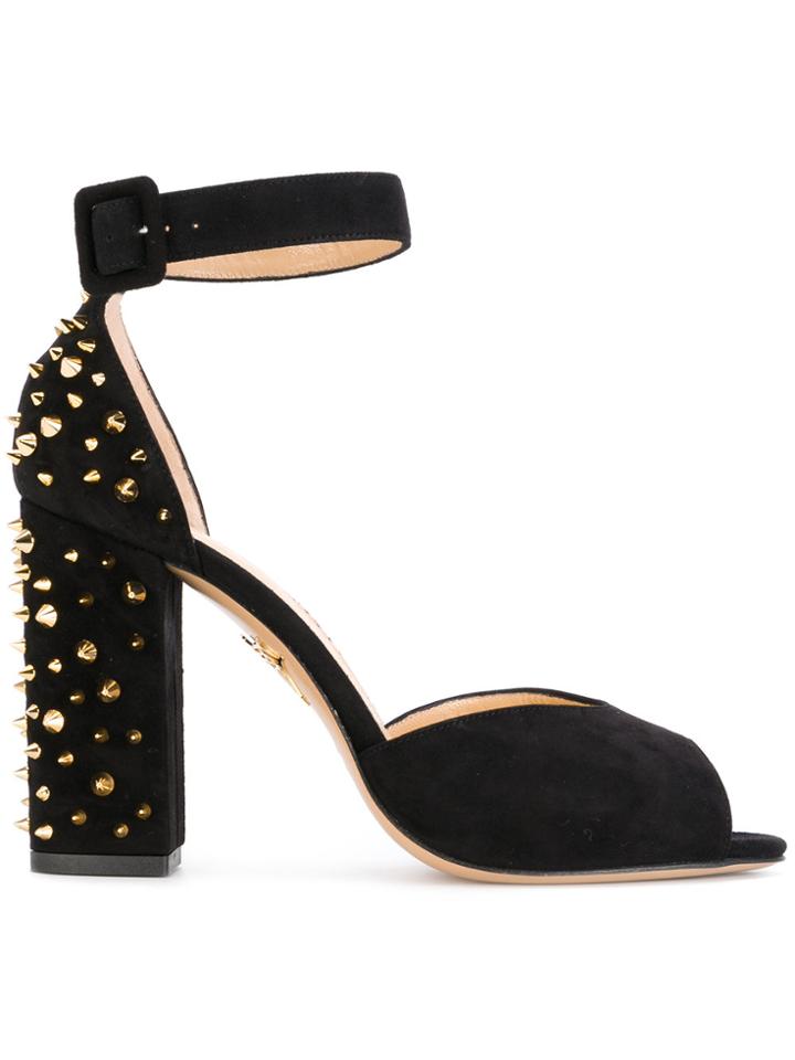 Charlotte Olympia Eugenie 100 Sandals - Black
