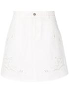 Stella Mccartney Broderie Anglaise Short Skirt - White
