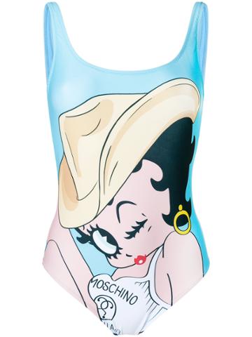 Moschino Betty Boop Swimsuit - Blue