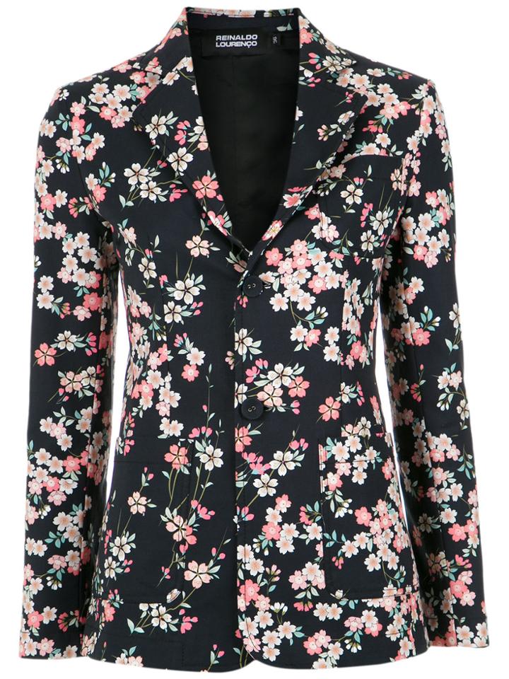 Reinaldo Lourenço Printed Blazer - Black
