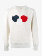 Moncler Logo Patch Sweatshirt, Men's, Size: Xl, Nude/neutrals, Cotton/polyester
