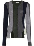 Jw Anderson V-neck Stripe Cardigan - Blue