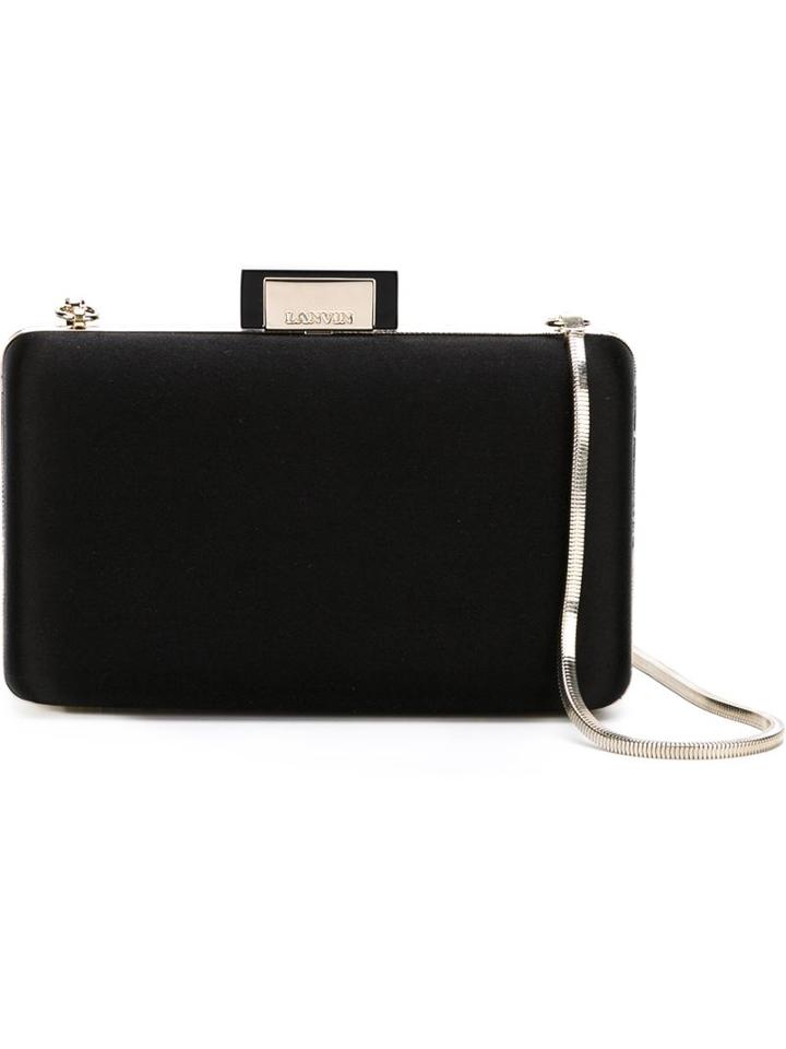 Lanvin Rectangular Clutch, Women's, Black