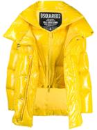 Dsquared2 Oversized Layered Puffer Jacket - Yellow