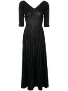 Sonia Rykiel Striped Knit Dress - Black