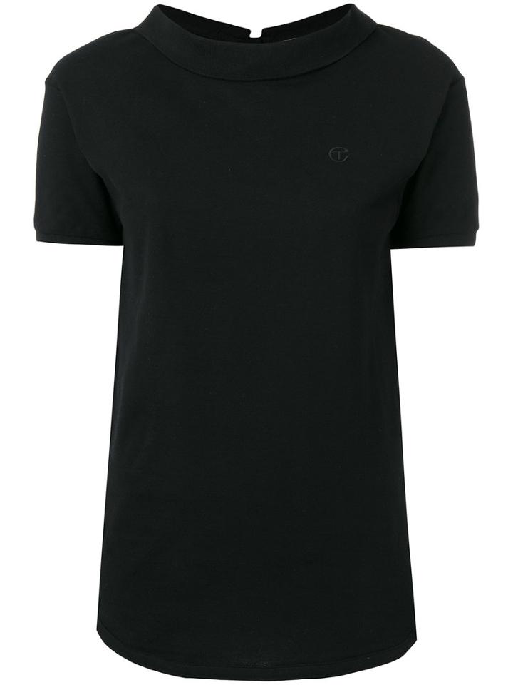 Telfar - Backwards Polo Shirt - Women - Cotton - M, Black, Cotton