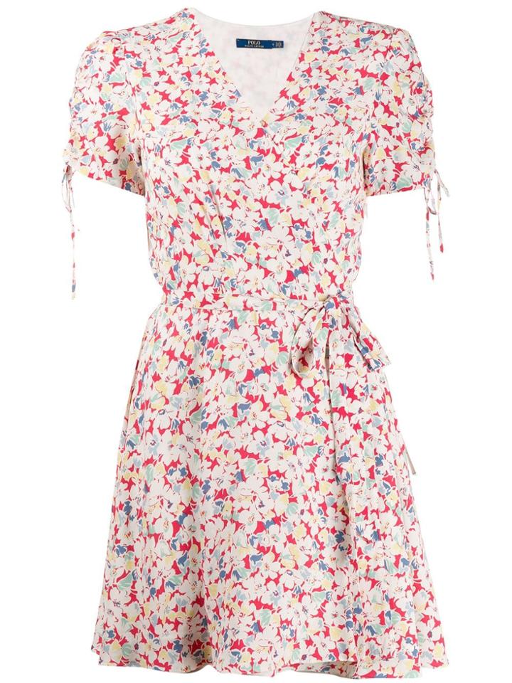 Polo Ralph Lauren Floral Print Wrap Dress - White