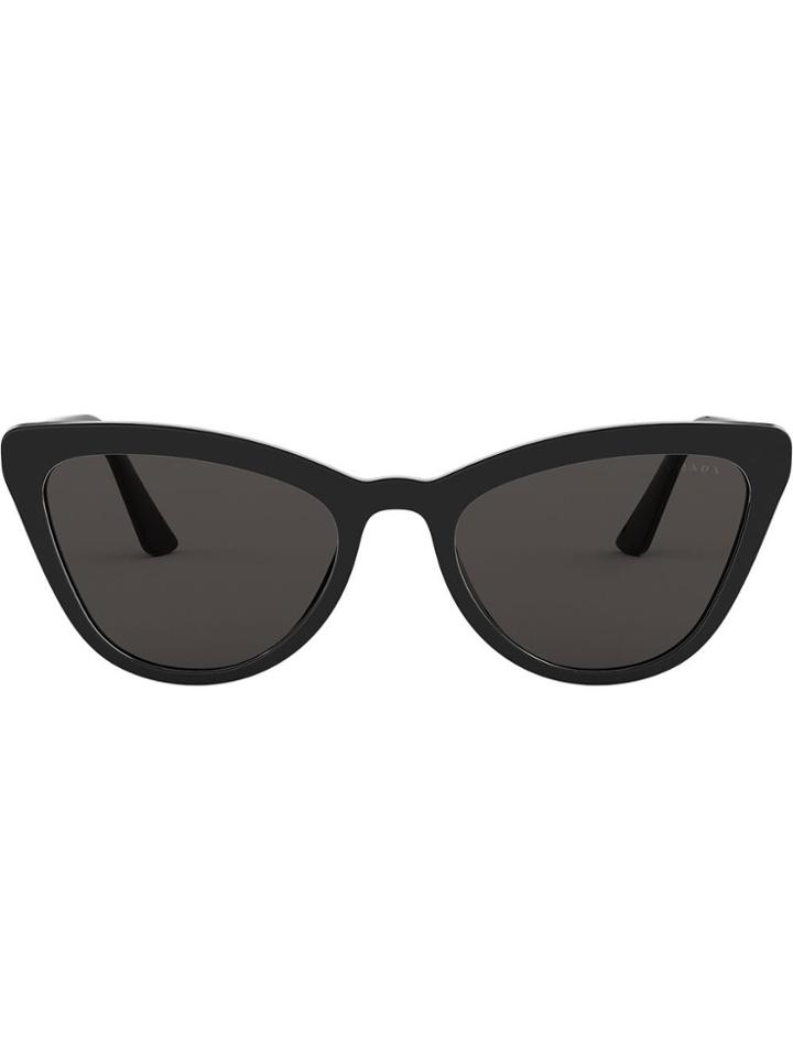 Prada Eyewear Cat Eye Sunglasses - 1ab5s0 Black